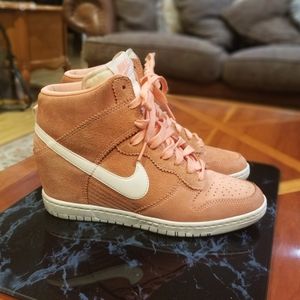 Nike Dunk Sky Hi Wedge Pink womens sneakers